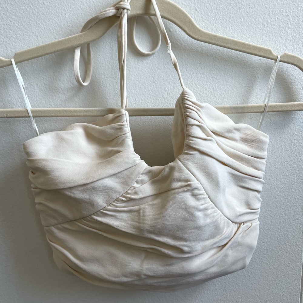 Zara draped crop top